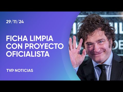 Ficha limpia: Milei presentará su propio proyecto Ficha limpia: Milei presentará su propio proyecto