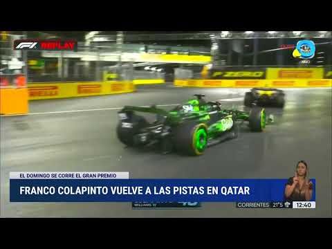 Franco Colapinto vuelve a las pistas en Qatar Franco Colapinto vuelve a las pistas en Qatar