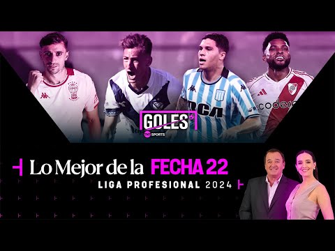 GOLES TNT Sports: Lo mejor de la fecha 22 del Torneo de la Liga 2024 del fÃºtbol argentino