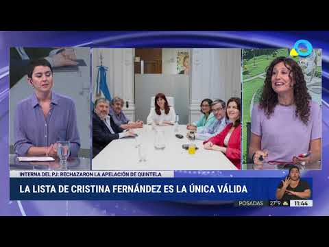 Interna del PJ: la Justicia rechazó el pedido de Quintela y solo queda la lista de Cristina Kirchner