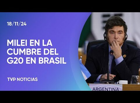 Javier Milei en la Cumbre del G20 en Río de Janeiro