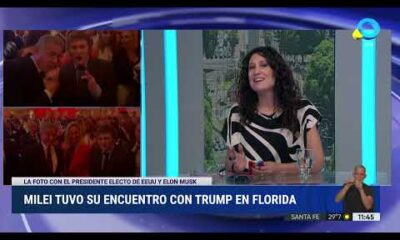 Javier Milei tuvo un encuentro informal con Donald Trump en Estados Unidos