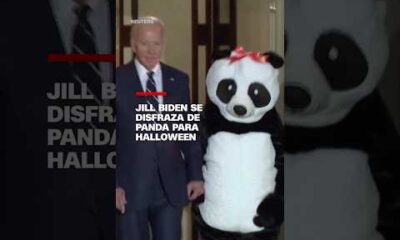 Jill Biden se disfraza de panda para Halloween