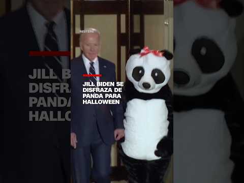 Jill Biden se disfraza de panda para Halloween Jill Biden se disfraza de panda para Halloween