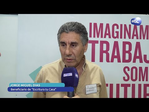 Jorge Miguel Dias, beneficiario de “Escritura tu Casa” Jorge Miguel Dias, beneficiario de “Escritura tu Casa”