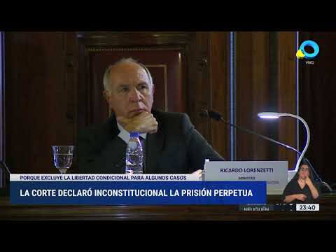La Corte declaró inconstitucional la prisión perpetua La Corte declaró inconstitucional la prisión perpetua