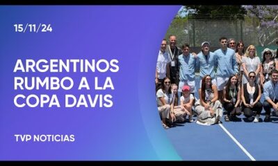 La despedida del equipo argentino que disputará la Copa Davis