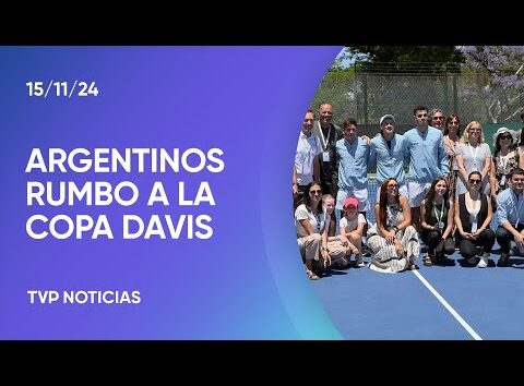 La despedida del equipo argentino que disputará la Copa Davis