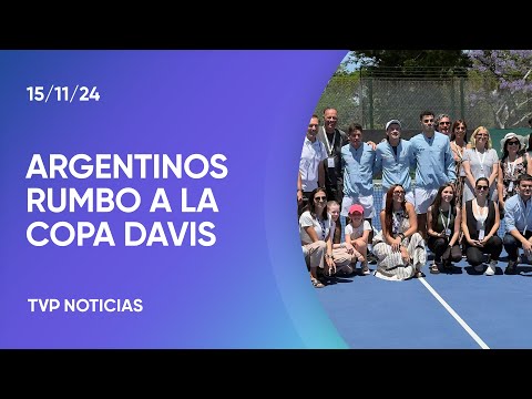 La despedida del equipo argentino que disputará la Copa Davis La despedida del equipo argentino que disputará la Copa Davis