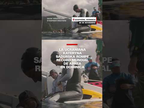 La ucraniana Kateryna Sadurska rompe récord mundial de apnea en Dominica