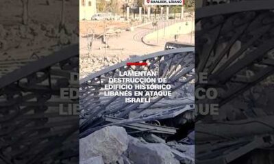 Lamentan destrucción de edificio histórico libanés en ataque israelí