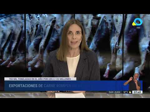 Las exportaciones de carne alcanzaron el volumen más alto en 57 años Las exportaciones de carne alcanzaron el volumen más alto en 57 años
