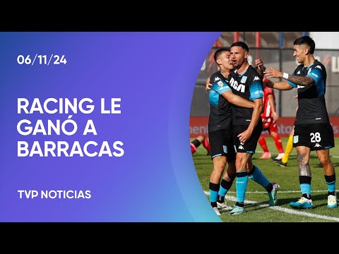 Liga profesional: Racing venció 2-0 y se mantiene cerca de la cima Liga profesional: Racing venció 2-0 y se mantiene cerca de la cima