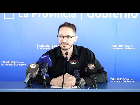 Martín Pedernera, invitó a los vecinos a compartir las tradiciones puntanas en el anfiteatro