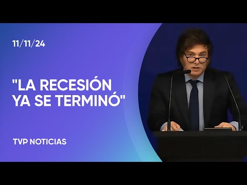 Milei: “La recesión ya se terminó, de acá para adelante son todas buenas noticias” Milei: “La recesión ya se terminó, de acá para adelante son todas buenas noticias”