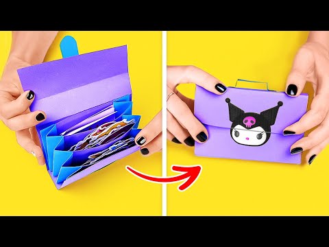 MONEDERO DE PAPEL DIY ADORABLE 😍 IDEAS DE MANUALIDADES CON CARTÓN Y PAPEL
