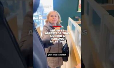 Mujer es arrestada tras agredir a persona palestina