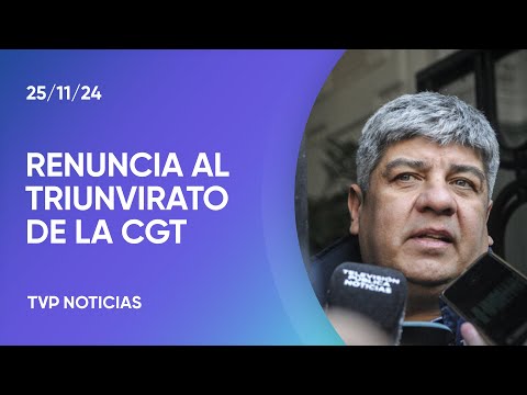 Pablo Moyano renunció como secretario general de la CGT Pablo Moyano renunció como secretario general de la CGT