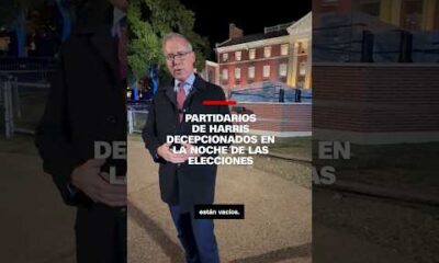 Partidarios de Harris decepcionados en la noche de las elecciones