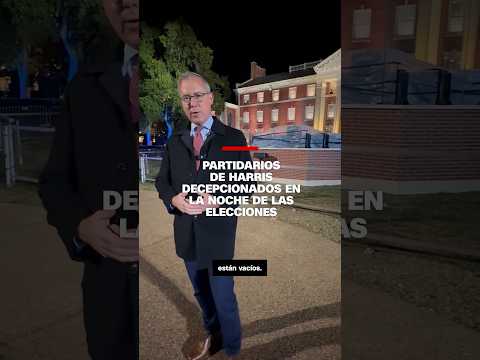 Partidarios de Harris decepcionados en la noche de las elecciones Partidarios de Harris decepcionados en la noche de las elecciones