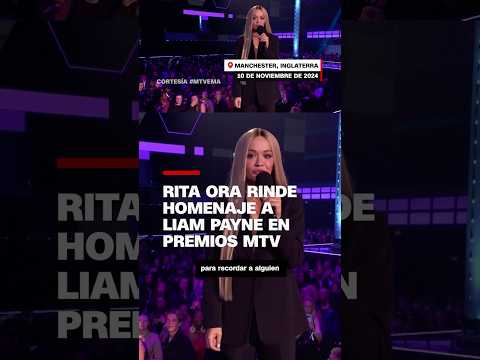 Rita Ora rinde homenaje a Liam Payne en los MTV Europe Music Awards Rita Ora rinde homenaje a Liam Payne en los MTV Europe Music Awards