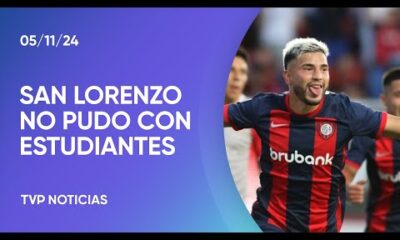 San Lorenzo casi lo gana en el final con un hombre menos pero terminó silbado: 1-1 con Estudiantes