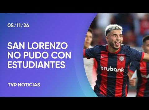 San Lorenzo casi lo gana en el final con un hombre menos pero terminó silbado: 1-1 con Estudiantes