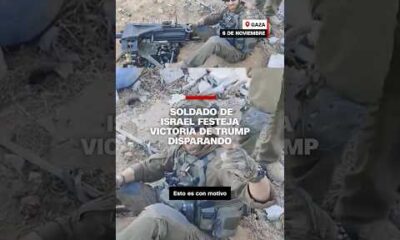 Soldado de Israel festeja victoria de Trump disparando