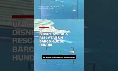 Un crucero de Disney ayudó a rescatar un barco que se hundía