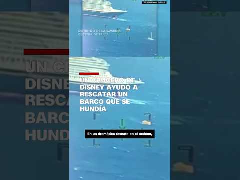 Un crucero de Disney ayudó a rescatar un barco que se hundía Un crucero de Disney ayudó a rescatar un barco que se hundía