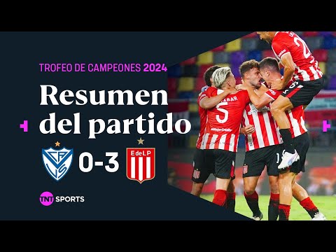 Â¡ESTUDIANTES SE QUEDÃ CON EL TROFEO DE CAMPEONES ANTE VÃLEZ! | #Velez 0-3 #Estudiantes | Resumen