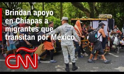 Autoridades de Chiapas brindan apoyo humanitario a migrantes que transitan por México hacia EE.UU.