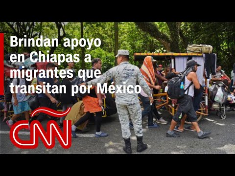 Autoridades de Chiapas brindan apoyo humanitario a migrantes que transitan por México hacia EE.UU. Autoridades de Chiapas brindan apoyo humanitario a migrantes que transitan por México hacia EE.UU.