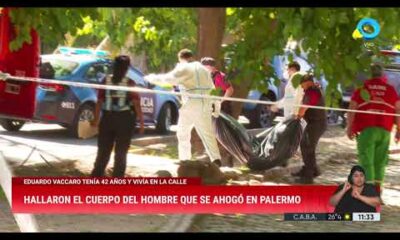 CABA: hallaron el cuerpo del hombre que se ahogó en Palermo