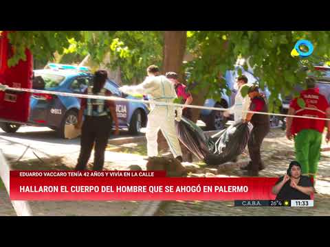 CABA: hallaron el cuerpo del hombre que se ahogó en Palermo CABA: hallaron el cuerpo del hombre que se ahogó en Palermo