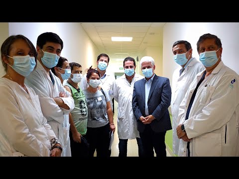 Claudio Poggi con el segundo trasplantado Claudio Poggi con el segundo trasplantado