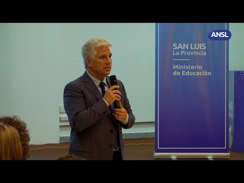 Claudio Poggi, gobernador de San Luis Plan de Alfabetización