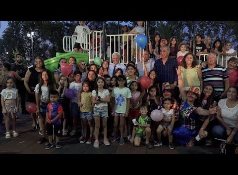 Claudio Poggi participa de la reinaguración de la plaza Sarmiento en Villa Mercedes