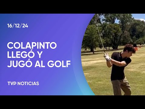 Colapinto está de regreso en la Argentina por las fiestas Colapinto está de regreso en la Argentina por las fiestas