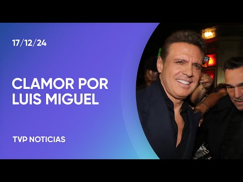 Delirio por Luis Miguel, de paseo en Buenos Aires Delirio por Luis Miguel, de paseo en Buenos Aires