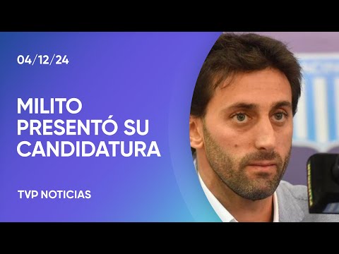 Diego Milito presentó su candidatura a la presidencia de Racing Diego Milito presentó su candidatura a la presidencia de Racing