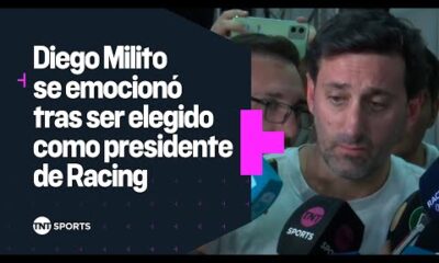 Diego MILITO se EMOCIONÃ tras ser elegido como NUEVO PRESIDENTE de RACING âªðµ