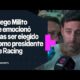 Diego MILITO se EMOCIONÃ tras ser elegido como NUEVO PRESIDENTE de RACING âªðµ