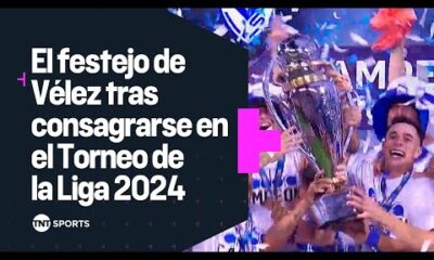 El festejo de VÃLEZ tras consagrarse CAMPEÃN del TORNEO DE LA LIGA 2024