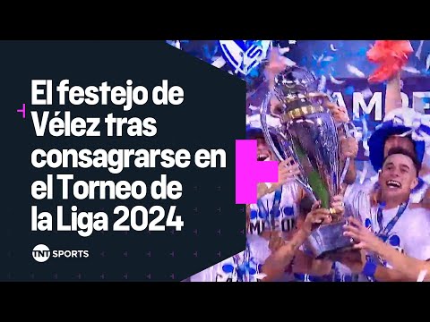 El festejo de VÃLEZ tras consagrarse CAMPEÃN del TORNEO DE LA LIGA 2024