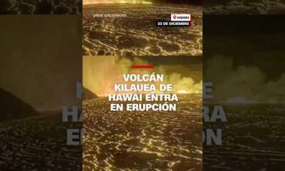 El volcán Kilauea se ilumina con espectaculares fuentes de lava