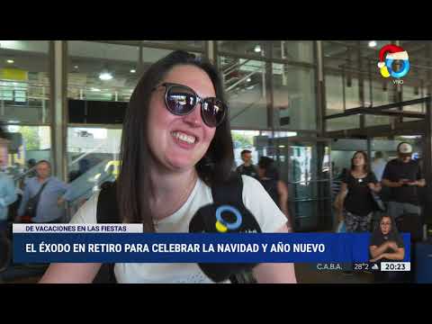 Éxodo turístico en Retiro previo a Navidad Éxodo turístico en Retiro previo a Navidad