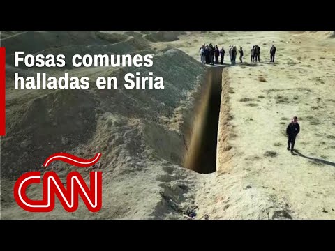 Fosas comunes halladas en Siria escenifican atrocidades del régimen de Assad