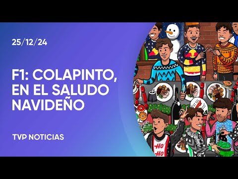Franco Colapinto junto a la familia de la Fórmula 1