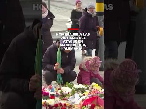 Homenajes a las víctimas del ataque al mercado #navideño en las calles de Magdeburgo